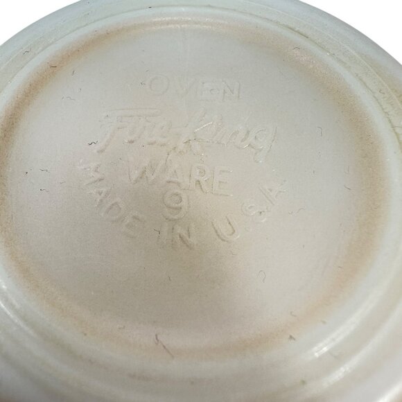 Vintage Fire King D-Ring Rose Mauve Milk Glass Mugs - Made in USA - Set of 2 - Picture 3 of 5